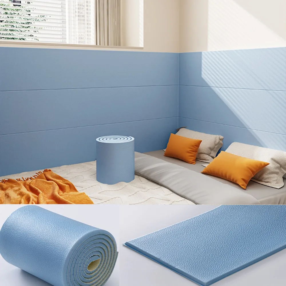 

20x200cm Anti Collision Strip Soft Foam Self-Adhesive Wall Protection Soft Wrapped Sponge DIY Cut Corner Protector Windowsill
