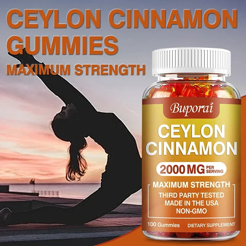 

Ceylon Cinnamon Gummies - A Powerful Antioxidant That Promotes Brain Health, Joint Protection, and Immune Function