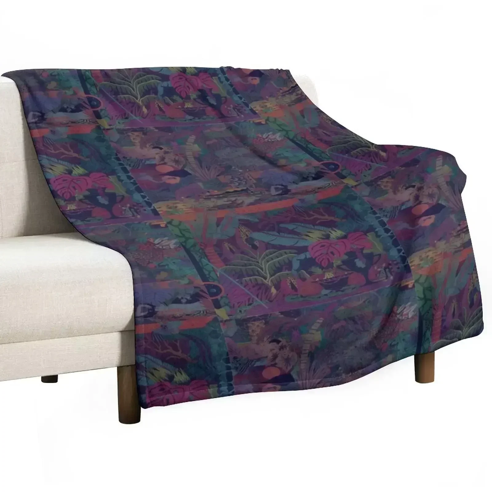 

ZABA patterns Glass Animals Throw Blanket Nap Luxury Designer Picnic Blankets