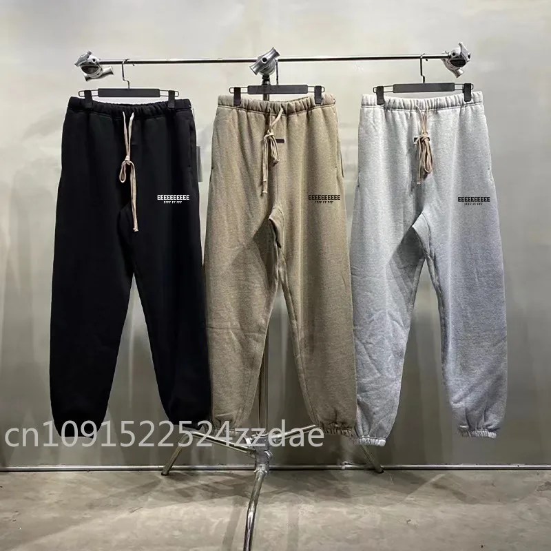 

FW25 Luxury Design Men's Casual Pants Silicone Letter Logo Sweatpants Designer Brand Men's Oversized Sports Tracksuits