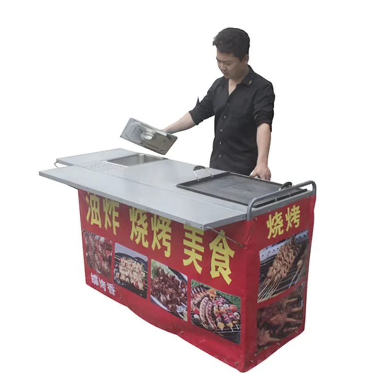 

Customizable Outdoor Non-stick Teppanyaki Food Stall Snack Truck Commercial Stall Pancake Fried Snack Truck
