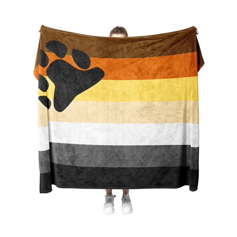Aertemisi International Bear Brotherhood Flag Pride Pet Blanket for Small Medium Large Dog Cat Puppy Kitten Couch Sofa Bed