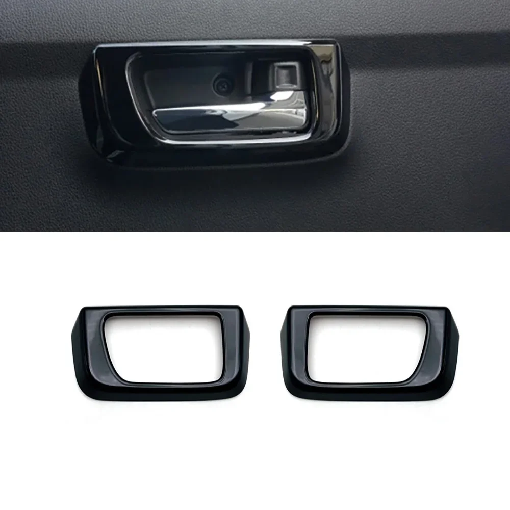 For Daihatsu ATRAI HIJET CARGO 2022-2024 Interior Piano Black Air AC Outlet Sticker Door Handle window switch gear Panel Cover