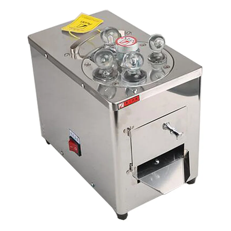 

Chinese herbal medicine American ginseng slicing machine Commercial electric stainless steel three-blade ginseng maca