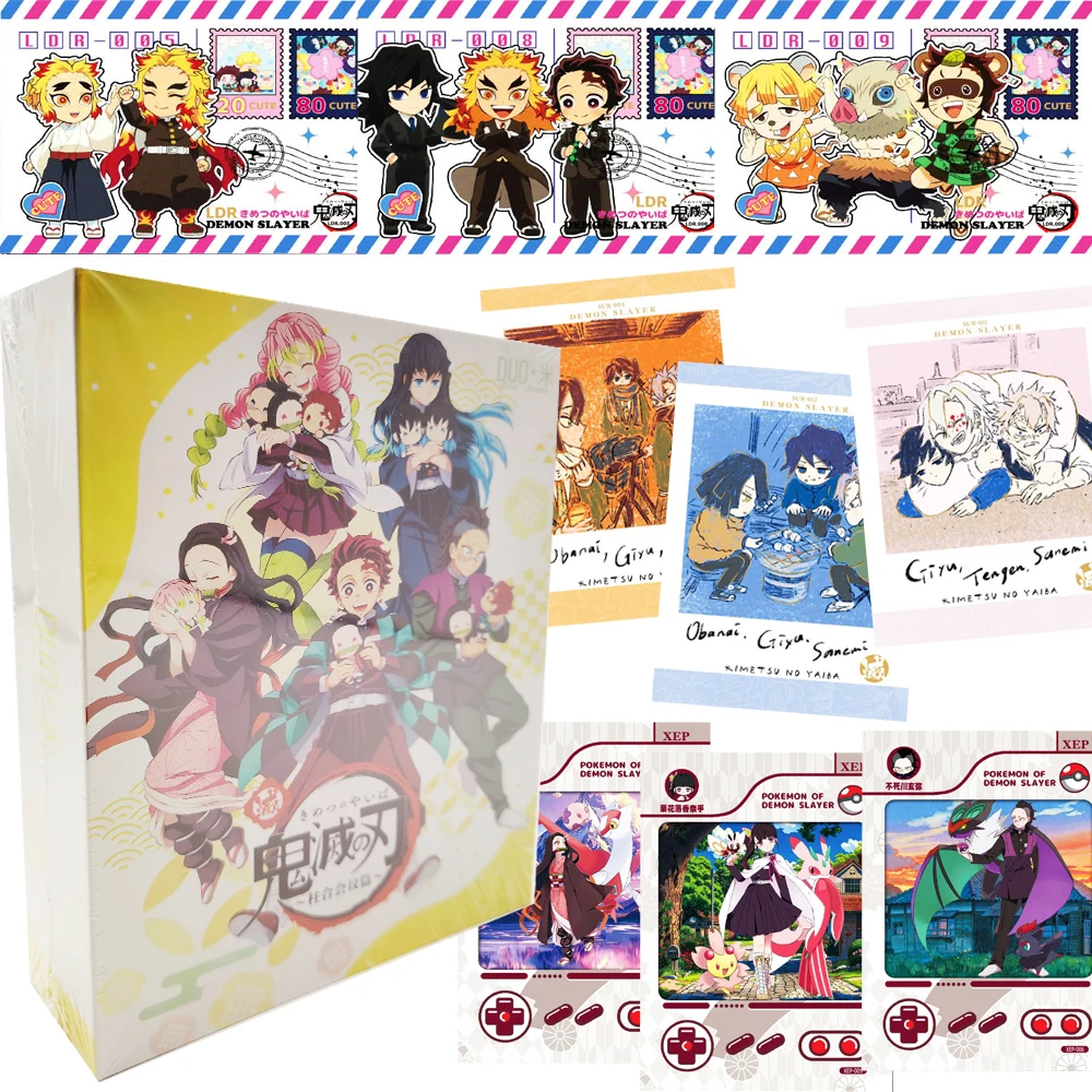 

Wholesale Demon Slayer Collection Cards for Children Popular Classic Anime IP Surprise Co Branded Cards Special Birthday Gifts