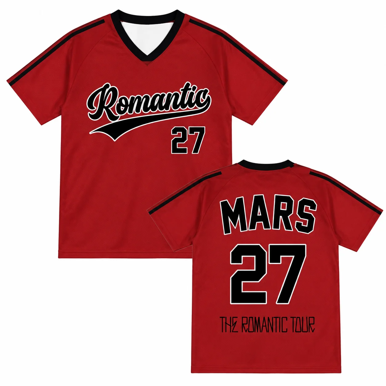 Bruno Mars The Romantic Tour Football Tee3D Printed Men's T-shirts Women's T-shirts Breathable Sports T-shirts Y2K Harajuku