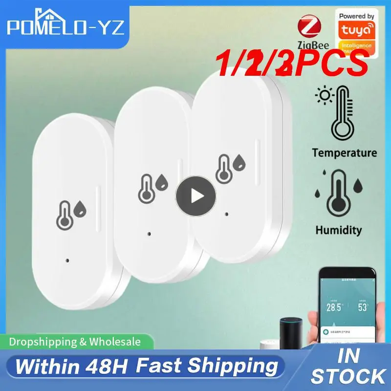 1/2PCS Mini Wireless Easy-to-use Humidity Smart Devices Reliable Efficient Temperature Home Automation Long-lasting