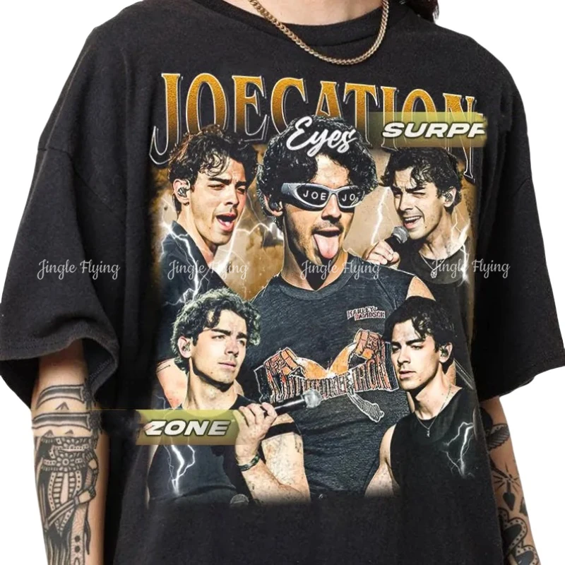 Joecation Eyes Joe Jonas Unisex Softstyle Vintage Shirt Gift For Woman And Man Casual Streetwear