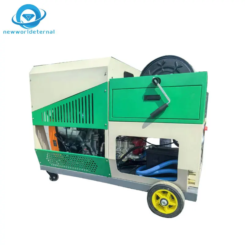 Cleaning Industrial Grade High Flow Sewer Drainage Pipe High Pressure Cleaning Machine  Jetting Rust Removal
