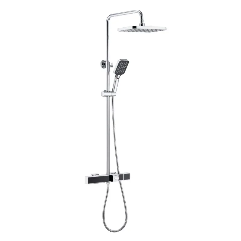 

Brushed rose gold, shower set European style, all copper shower faucet household bathroom, light luxury gold rain shower