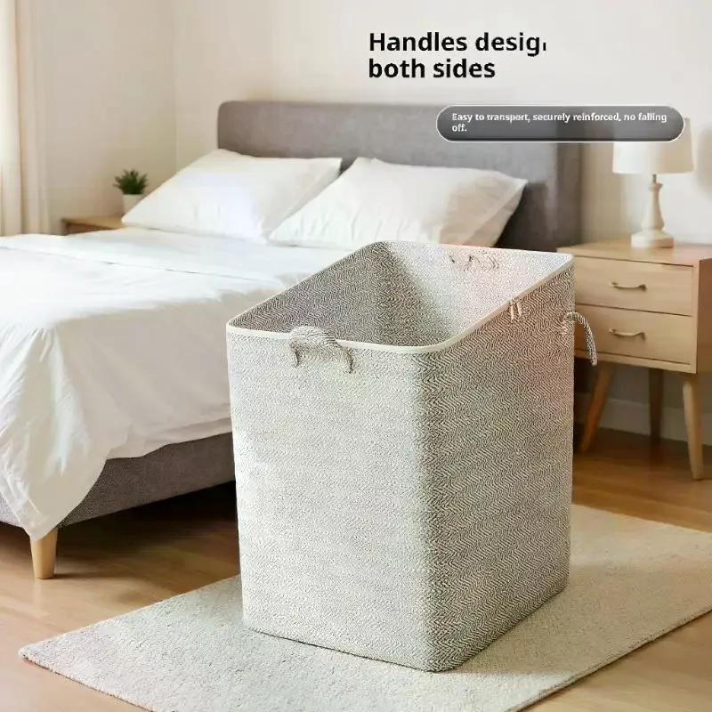 صندوق تخزين ملابس كبير الحجم سعة 220 لتر مع غطاء سلة غسيل كبيرة حقيبة تنظيم للطفل قابلة للطي