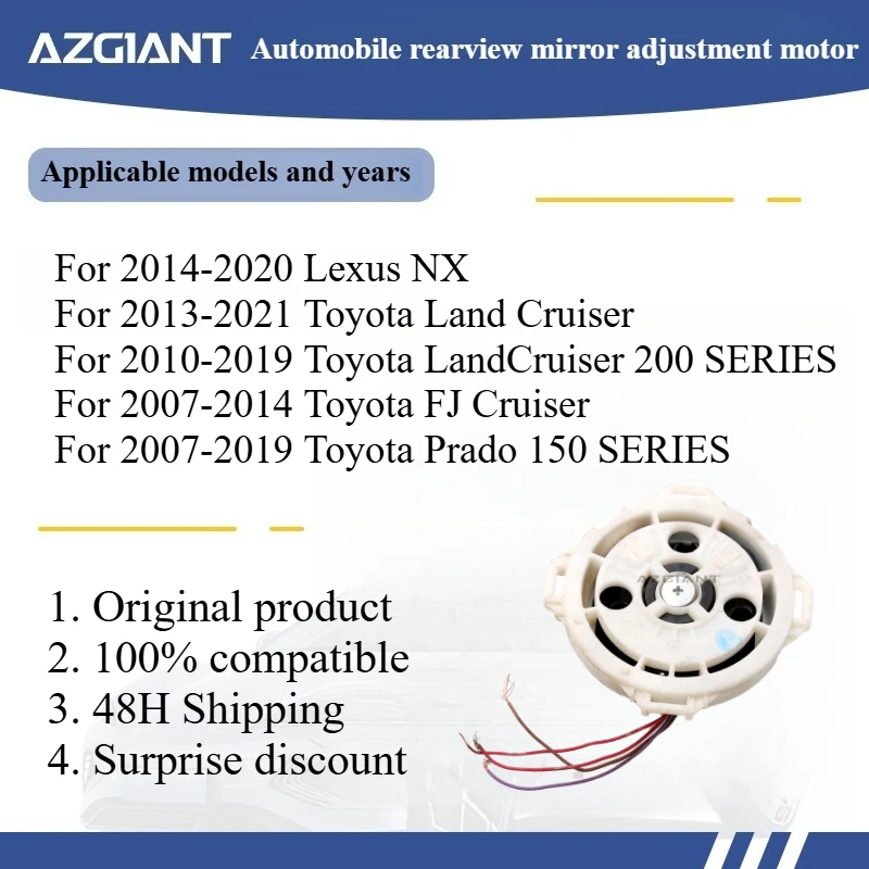 

For 2007-2014 Toyota FJ Cruiser/Prado 150 SERIES Car rearview mirror adjustment motor module original high quality parts