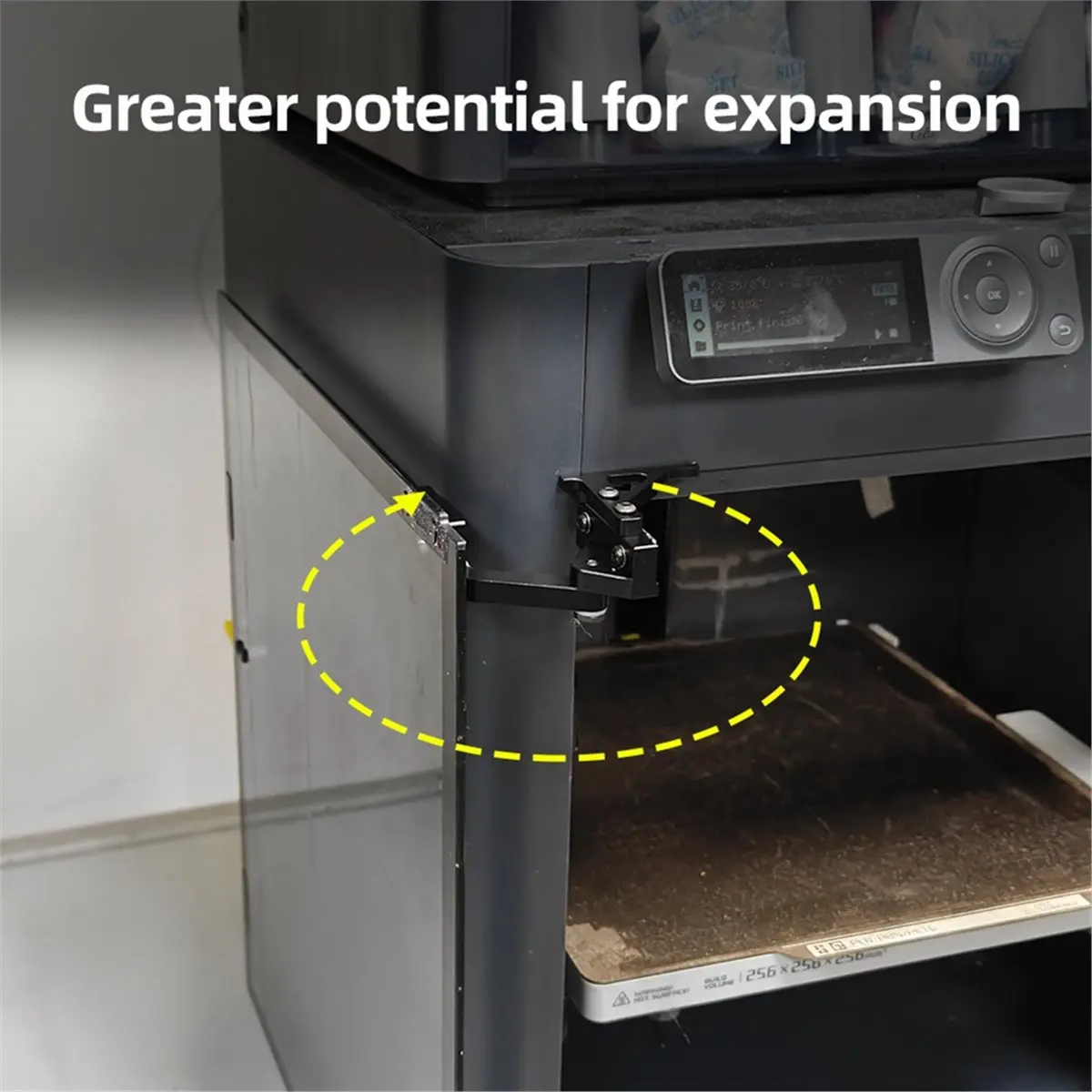 

(A75T) Металлическая дверная петля для Bambu Lab P1S/X1 CNC, 180/270 градусов ° Комплект для модернизации 3D-принтера Bambu P1S/X1