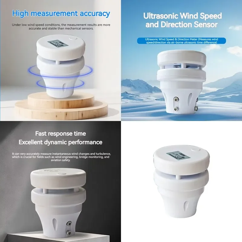 Ultrasonic Wind Speed Anemometer for Meteorological Monitoring System
