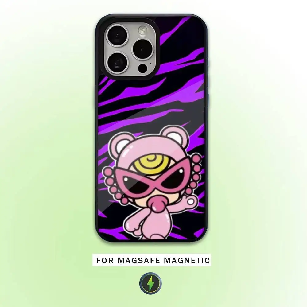 H-Hysteric M-Mini Capa de telefone para iPhone17,16,15,14,13,12,11 Plus,Pro Max Magnético Magsafe Carregamento sem fio
