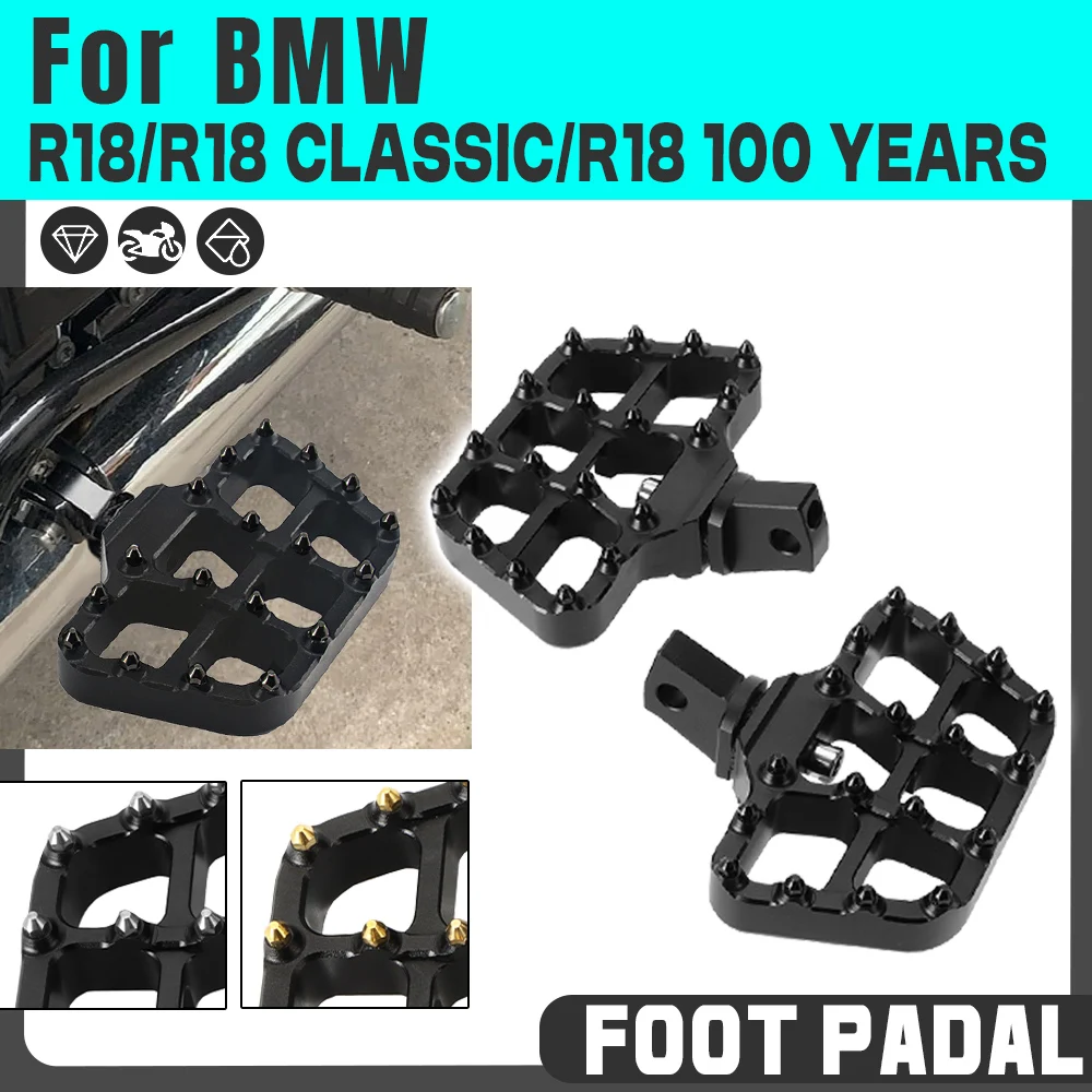 

For Bmw R18 R18 Classic R18 100 Years Motorcycle Footpegs Front Footrest Pedals Pad For bmw r18 r 18 Rotatable Foot Pegs Rests