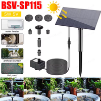 5W 5V Aquarium Pump Garden Decoration with Stake Solar Panel Water Pump Watering System Energy Saving Fountain Kit for Fish Tank