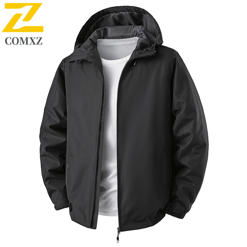 

Men Charge Jacket Soft Shell Windproof Waterproof Breathable Mountaineering Sports Hoodedwindbreaker Outdoor Leisure Hiking Coat
