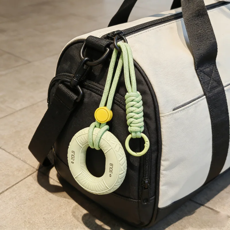 Portable Silicone Grip Strength Ring Keychain Stress Relief Hand Trainer for Bag & Backpack Decor Ins Style Gift for Men & Women