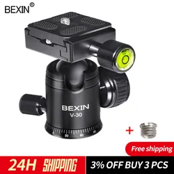 Camera tripod head panoramic shooting photo ballhead monopod mount head mini ballhead  camera adapter for dslr camera tripod