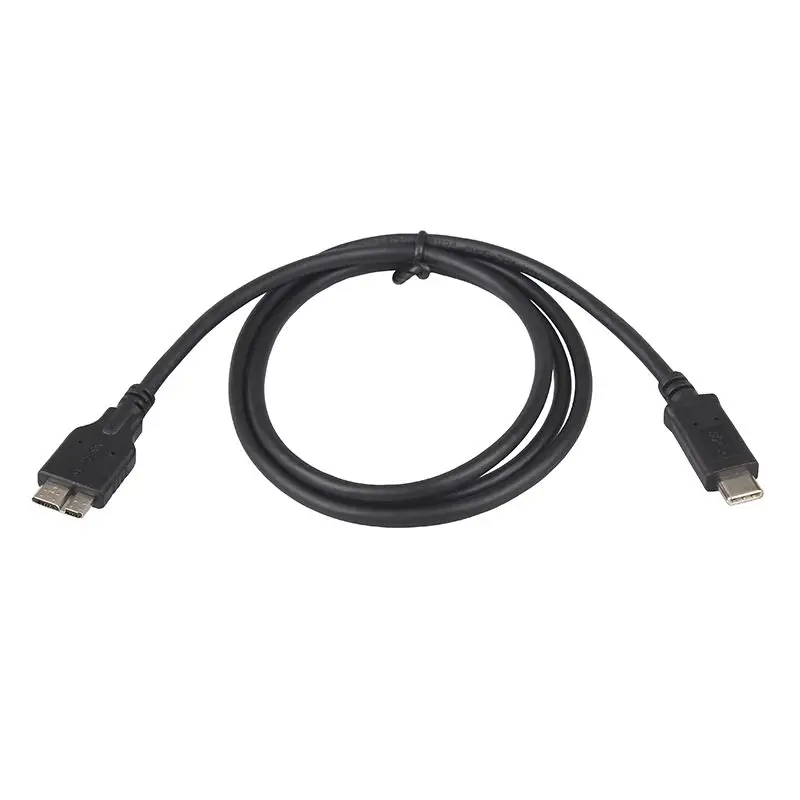 كابل بيانات USB Type-C 3.1 إلى Micro B USB 3.0 بطول 17 سم، ماك بوك 12 بوصة متصل بمحرك الأقراص الصلبة المحمول