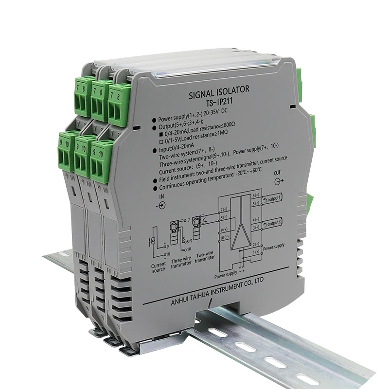 Isolador Atual do Sinal do Ts-ip Divisor do Sinal da Distribuição Isolamento Analógico