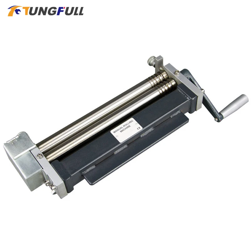 Manual Slip Roller Steel Plate Rolling Machine Sheet Bending  Machine Round Tube Roller Making Tool  Iron Aluminum Bending