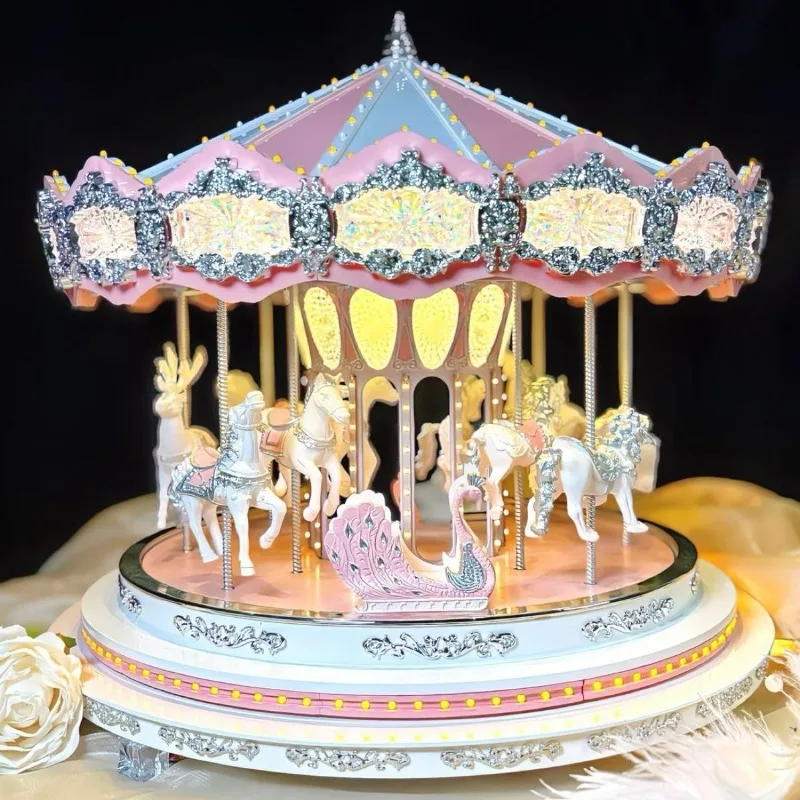 

Bluetooth rotating music box music box girl birthday valentine