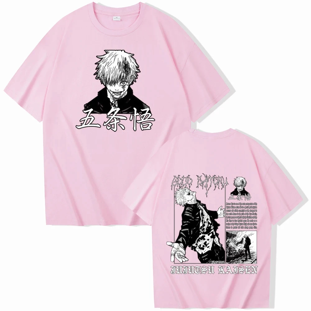 Anime Jujutsu Kaisen T Shirt Satoru Gojo Graphic Printed T-shirt Harajuku Hot Manga Men Women Plus Size Prevalent Tshirts