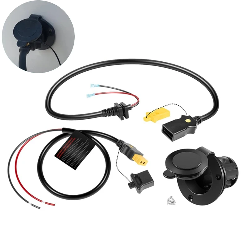 1903017 Ship Downrigger Battery End Cable & 3393202 Motor Side Cable ,1903012 Flush Mount Power Port for Cannon Downriggers