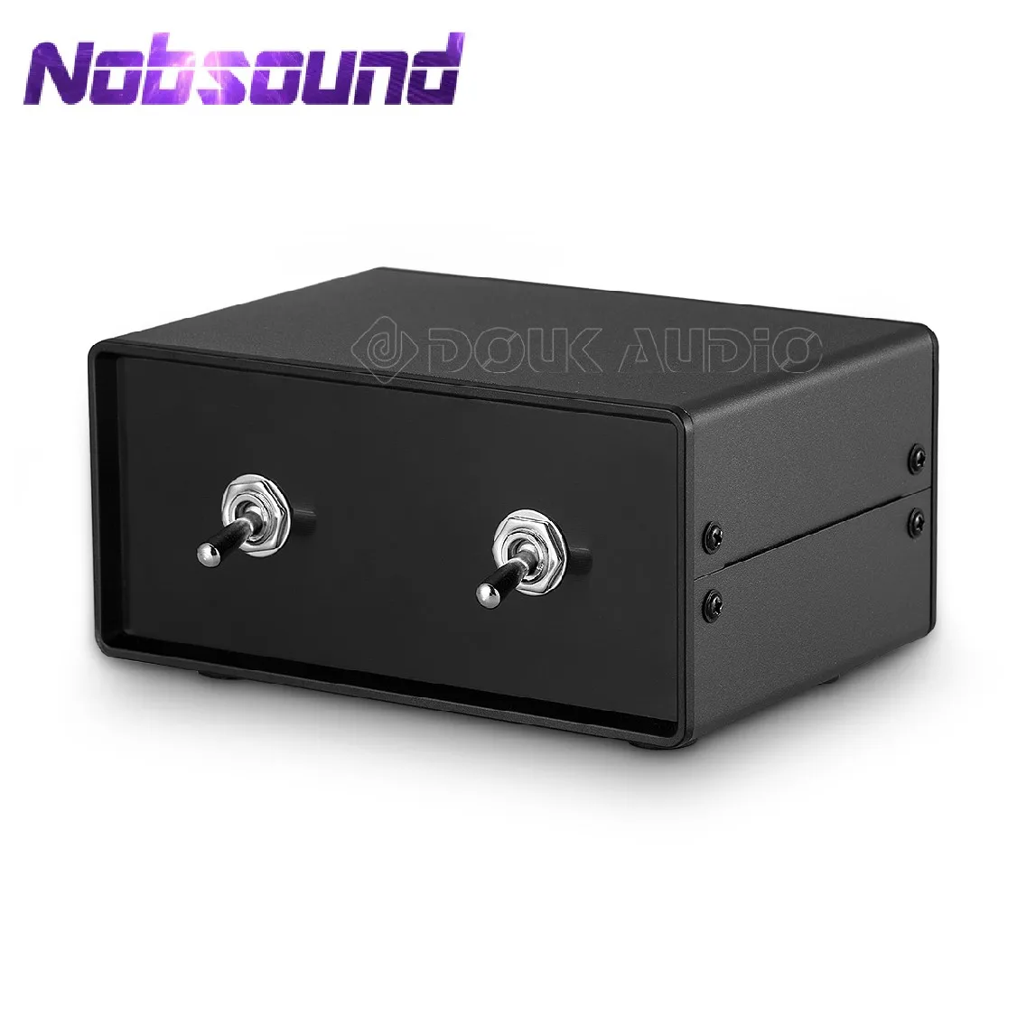 Nobsound Mini Passive 2-IN-2-OUT Power Amplifier / Speaker Switcher Box Stereo Audio A/B Selector Splitter