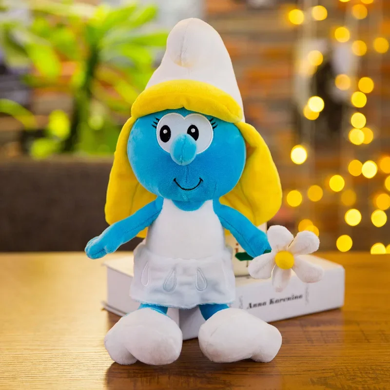 2023 nuovo personaggio dei cartoni animati da 40cm creativo Smurf simpatico peluche bambola Kawaii giocattolo lenitivo per bambini regalo di compleanno regalo di natale
