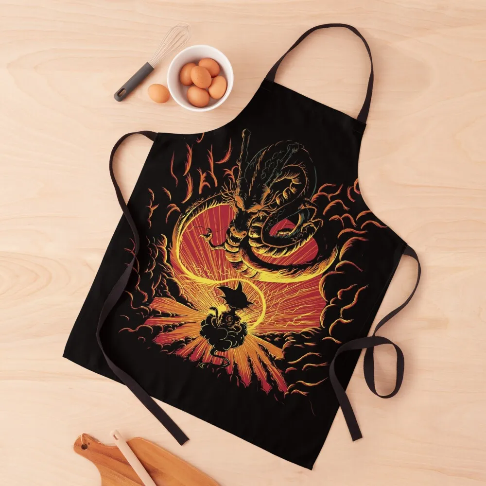 Shenron Resurrection Apron For Women barber uniform carpenter Kitchens Accessories Apron