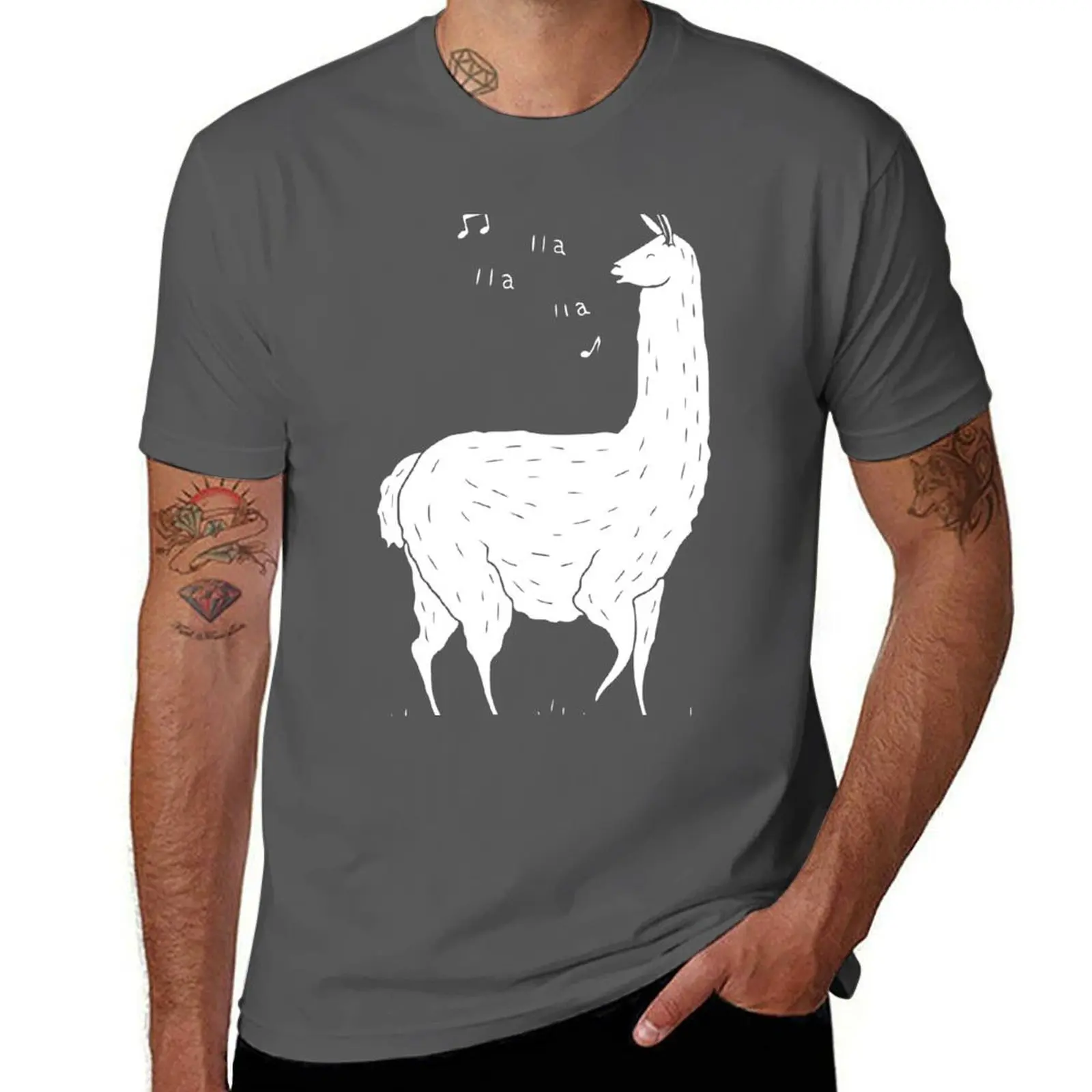 

Футболка Song Of The Llama, футболки с аниме для мужчин, футболки для мужчин, облегающая футболка для мужчин, футболка из 100-процентного хлопка