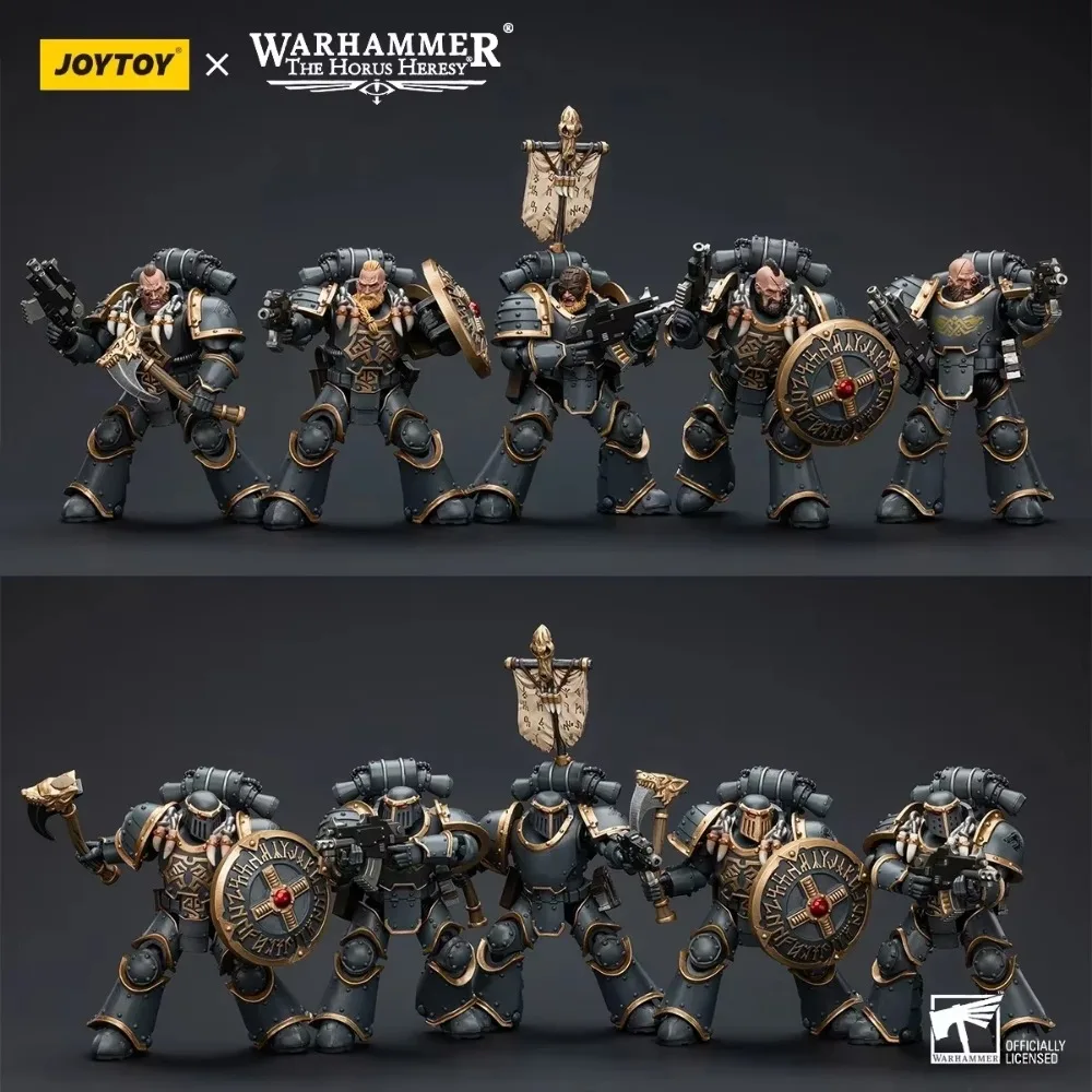 [IN STOCK]JOYTOY Warhammer 30k 1/18 Action Figures Space Wolves Grey Slayer Pack Collection Anime Model Legion Joint Movable Toy