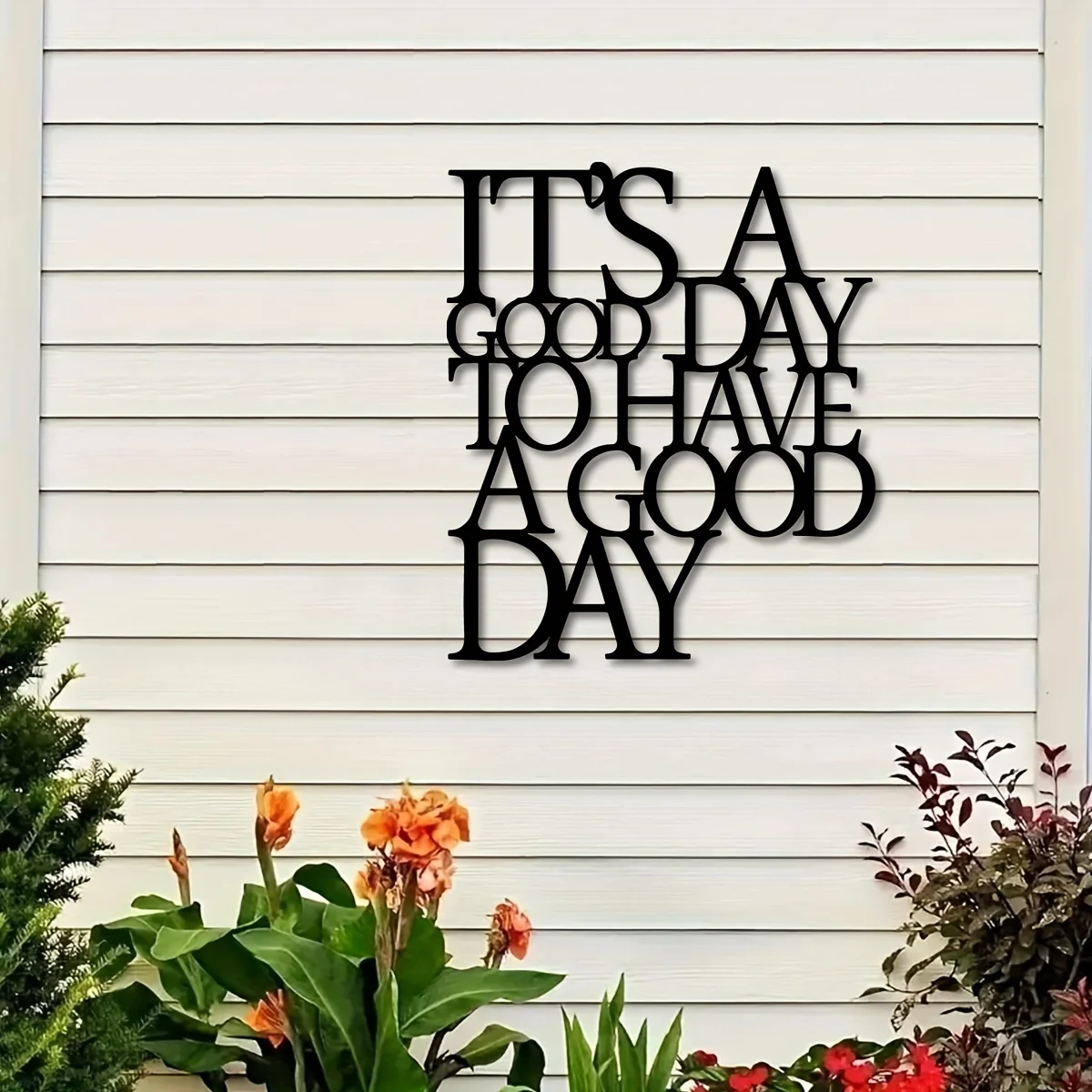 2D Flat wall art actively reminds you to make today a wonderful day. Living room or office decoration Start each day correctly
