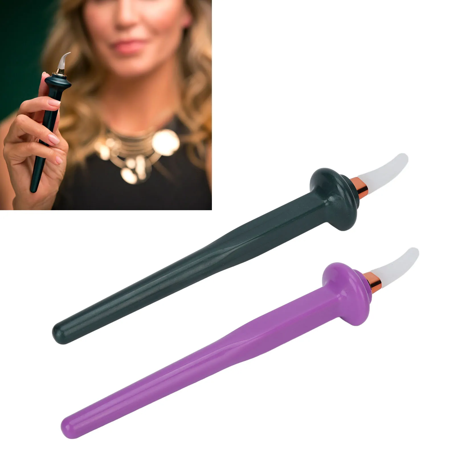 3pcs Draagbare Eyeliner Gids Tool Gemakkelijk No-Skip Eyeliner Gel Herbruikbare Siliconen Ogen Make-up Borstel voor Schuddenige Handen Eyeliner Schoonheid