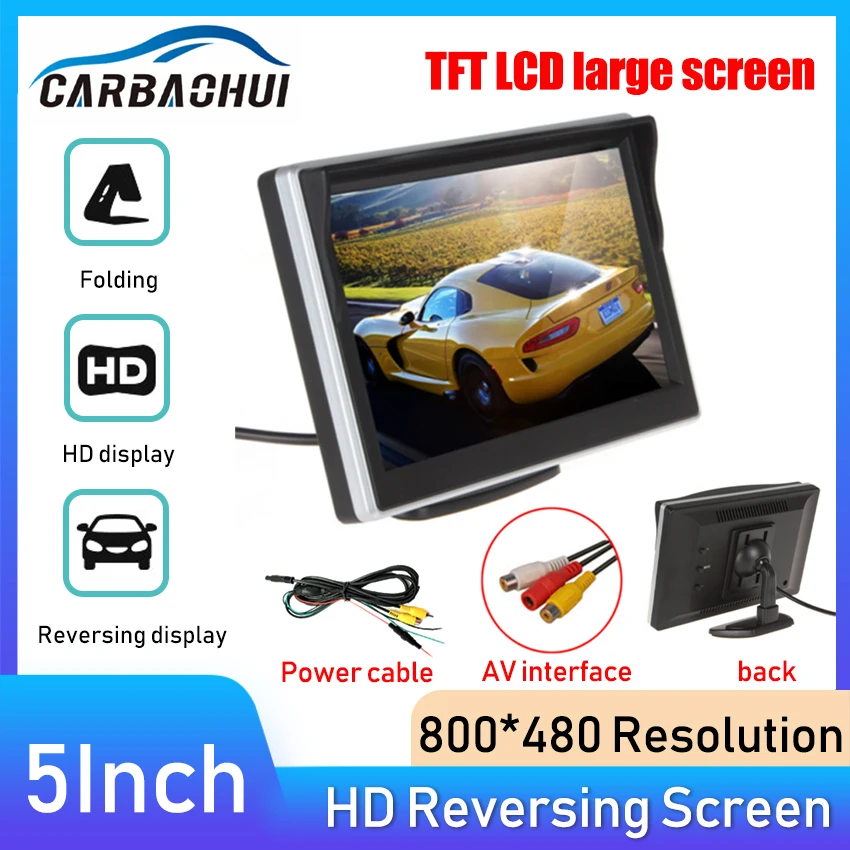 

4.3 5 7 9 inch Car Rear View PAIL NTSC Monitor Reversing LCD TFT Display with Night Vision Backup Rearview Camera for Vehicle