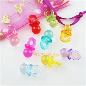 50 Pces gemischte Acrylplastik entzückende Babyschläge 10 Hauptverkaufsanhänger Bebe - №9