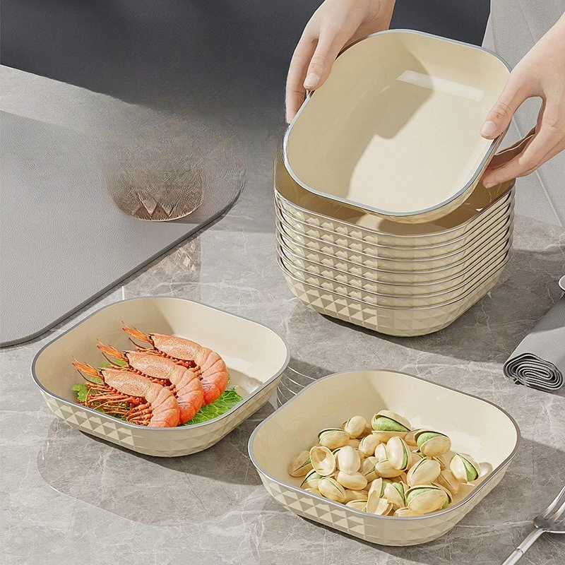 

Японское кремовое блюдо с фруктами, бытовая пластиковая тарелка с фруктами, журнальный столик для гостиной, тарелка для обеденного стола