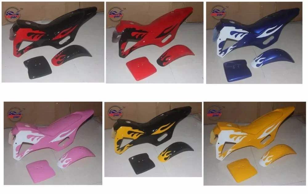 Plastic Fairing Kit Fender Plate Guard Cover for Mini Moto Dirt Pit  Bike 47cc 49cc