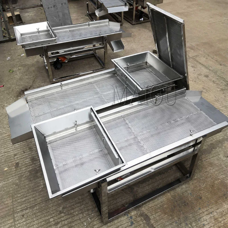 Food sieve machine single sieve vibrating electric screen packing machine Large granular material screening machine