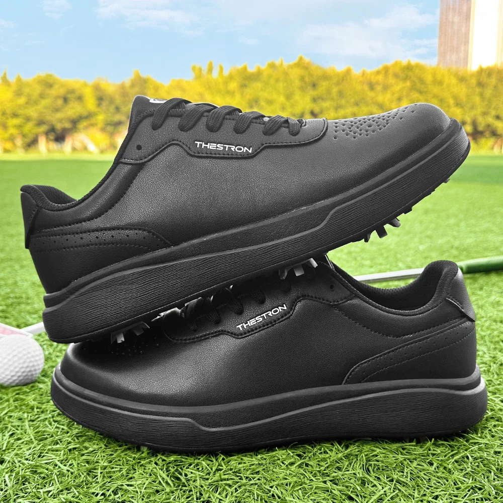 New Lightweight And Comfortable Men'S Golf Sneakers, Sizes 39-48, Designed For Outdoor Training With A Non-Slip Feature