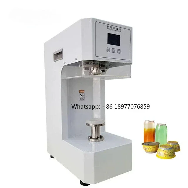 Semi-automatic Can Sealing Machine Designed For Milkshake Cans; Screw Capping Machine For Soda And Cola Cans.