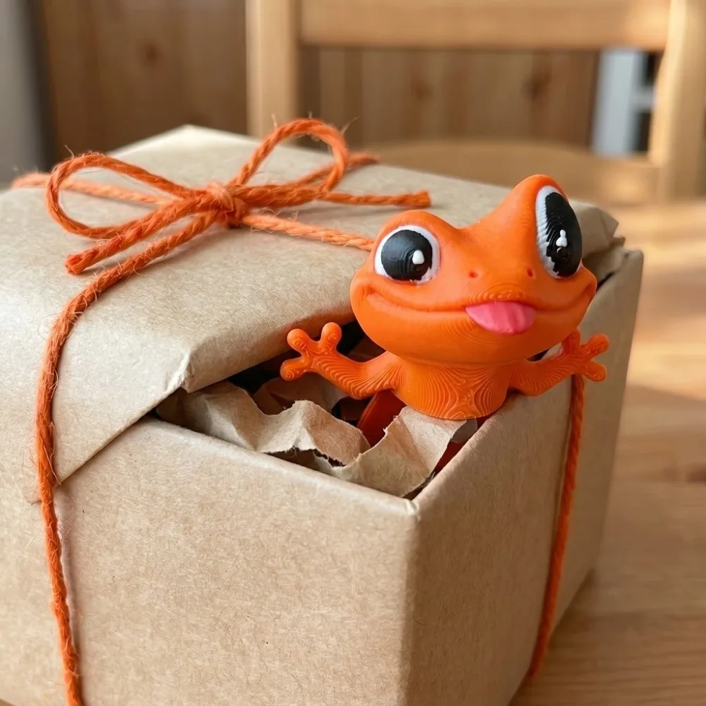 Stationery 3D Printed Gecko Bookmark Cute Funny Reading Books Bookmark Multi-functional Quirky Big-Eyed Gecko Book Clip Gifts