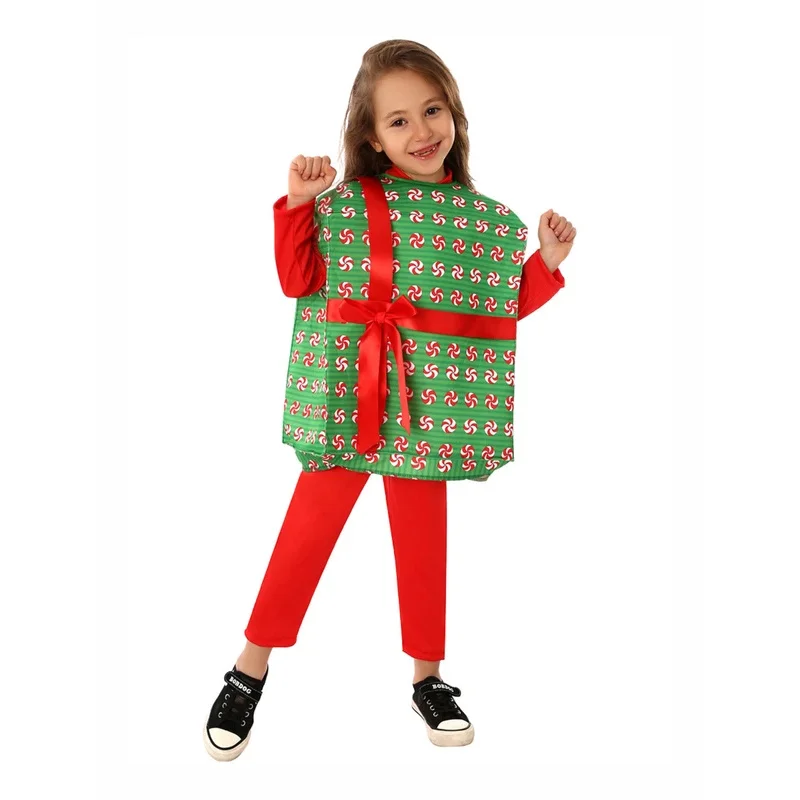 

Рождественская подарочная коробка конфет, нарядный комплект, рождественские костюмы для мальчиков и девочек