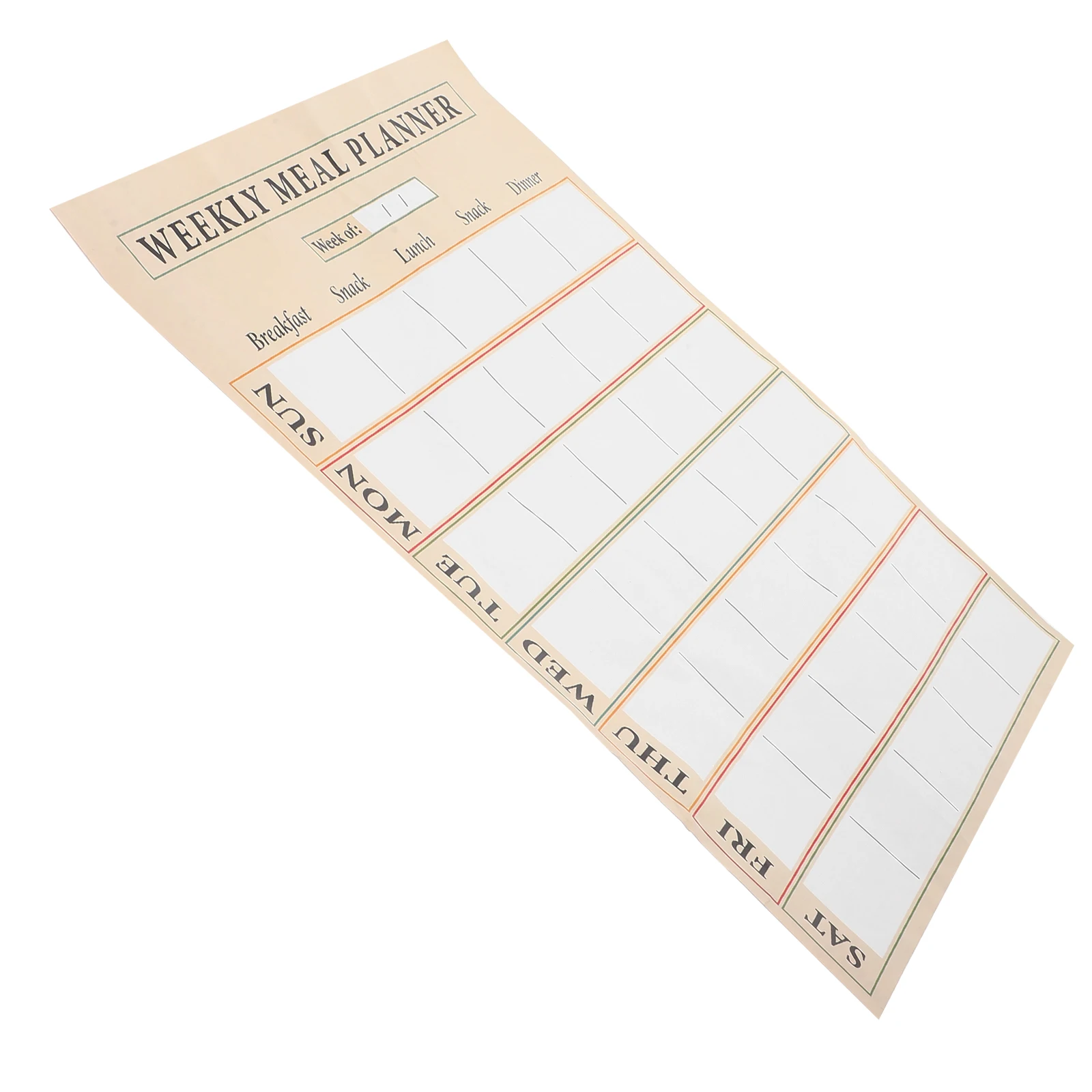 

Weekly Plan Whiteboard Stickers Erasable Menu Planner Meal Dry Erase Adhesive Chart Notepad Labels Kitchen Can Move Home