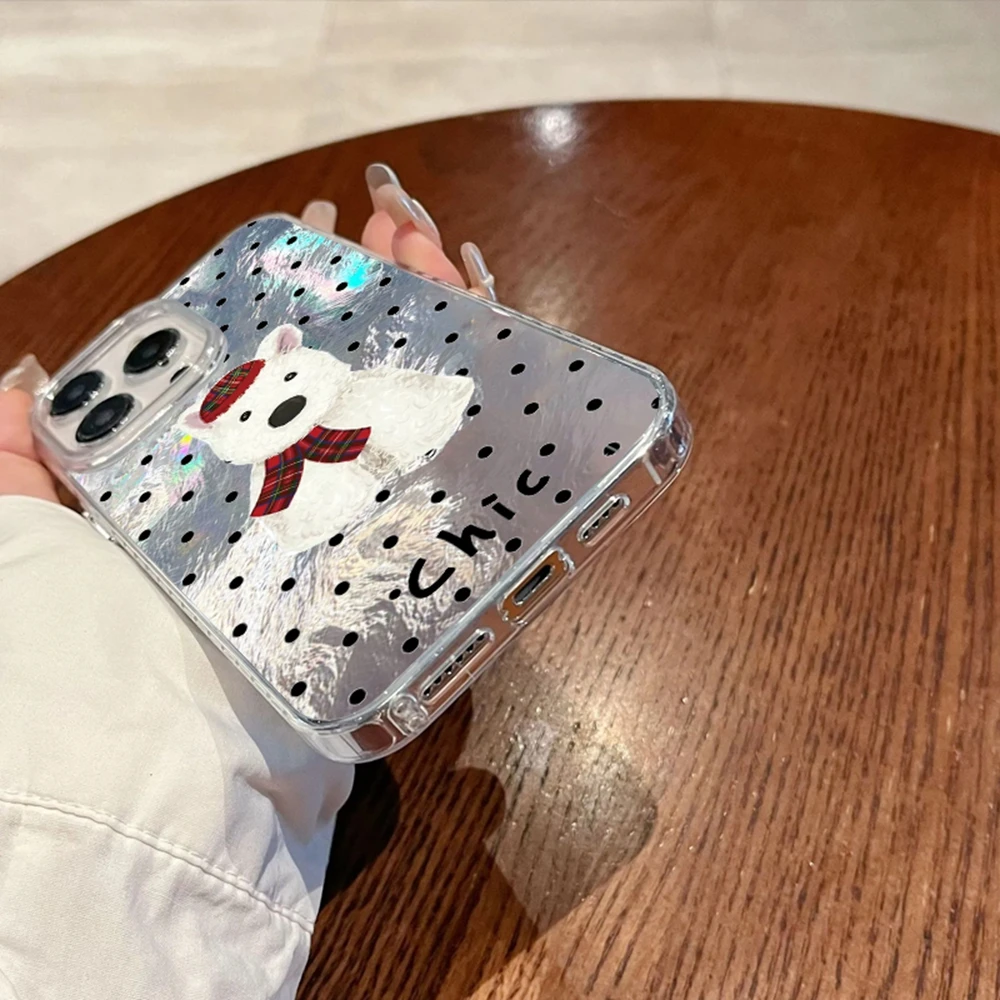 Circle Dot Cute Puppy Phone Case For Huawei Honor 400 200 Pro Magic7 6 5 Lite 90 Smart X7c X9c X9a X8a X8b X8c Girls Funda Cover