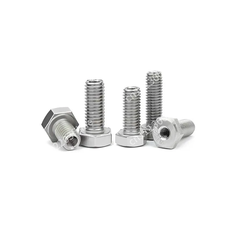 20-Pack 304 stainless steel outer hexagon inner and outer teeth adapter screw conversion screw nut hollow M5M6M8