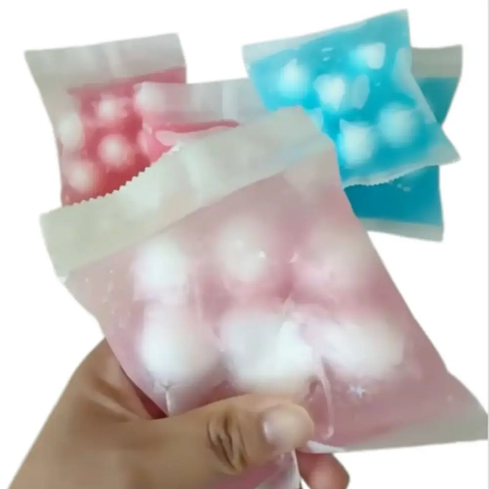 Wax Coating Crispy Handmade Ball Round Ball Crunch Sound Sensory Dumpling Squishy Handmade 6 Balls Fidget Squeeze Bag